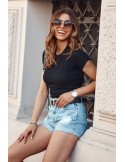 Denim shorts with holes 3719 - Online store - Boutique